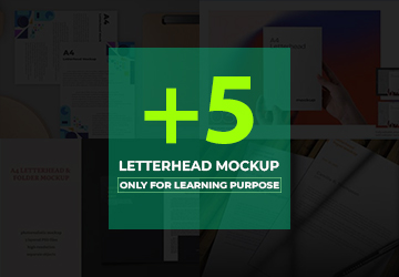 Letterhead Mockup Bundle 01